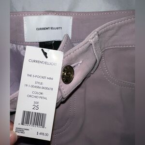 Current/Elliott Women's Orchid Petal Suede Skirt